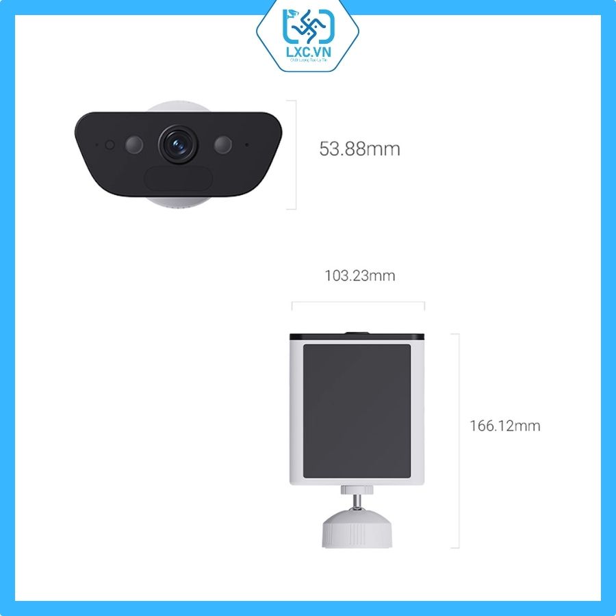 Camera Wifi dùng pin năng lượng mặt trời EZVIZ CB5 4K 8MP I Chính hãng